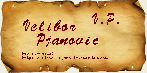 Velibor Pjanović vizit kartica